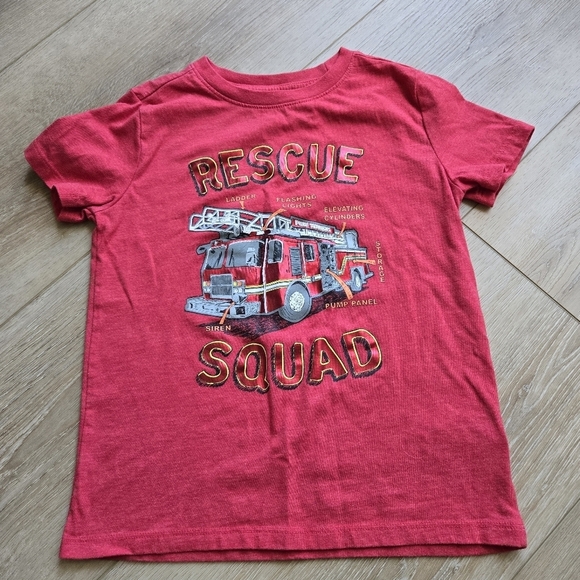 Set of 2 Target Little Boy Small Red Firetruck & Blue collar polo short sleeve - Picture 7 of 11